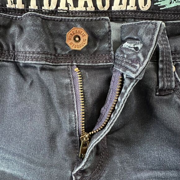 Hydraulic Super Skinny Bailey Low Rise Blue Jeans Size 14W - Picture 11 of 12